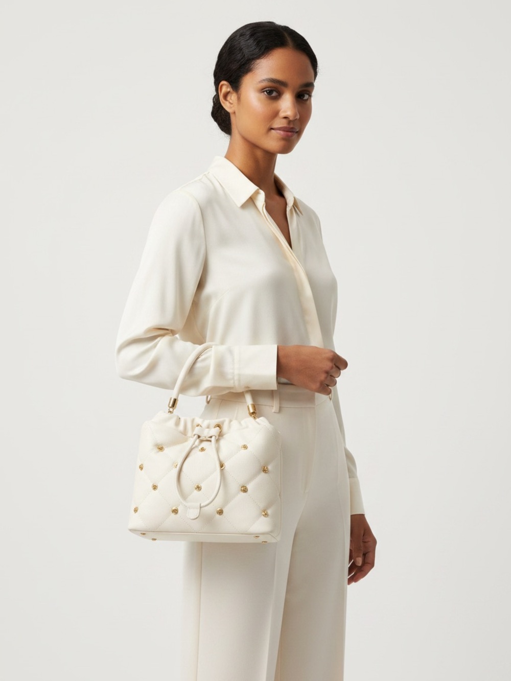 Ted Baker London Jenny Floral Stud Satchel Top Handle Crossbody NWT